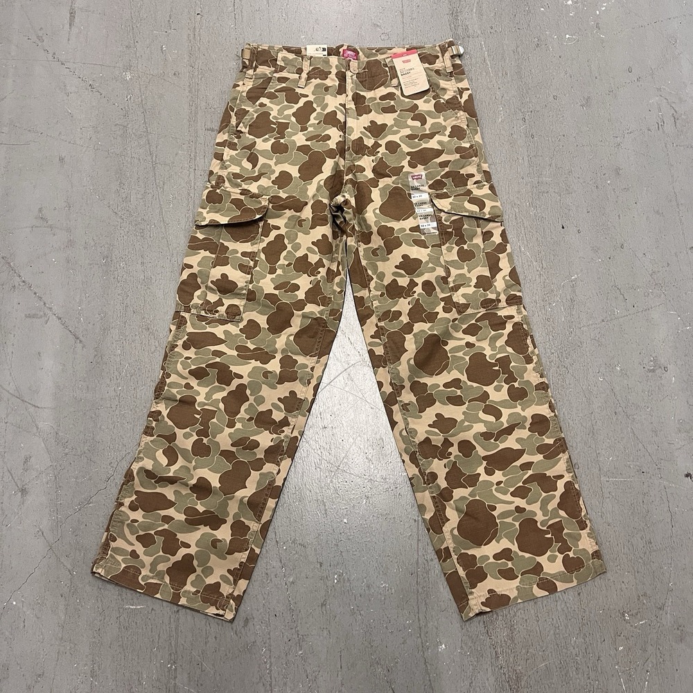 Levi's XX Cargo Baggy Men's 32x30 Camo Ripstop Pants Utility Pockets Workwear